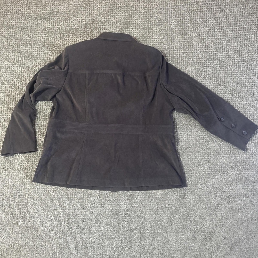 NORTON STUDIO STRETCH SZ 16 Brown Soft Blazer Stretchy Jacket - Picture 2 of 9